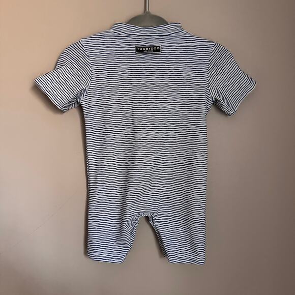 Toobydoo Striped Evie Sun Suit 3-6 Months One Piece UV Protection Bathing Suit - Picture 4 of 6